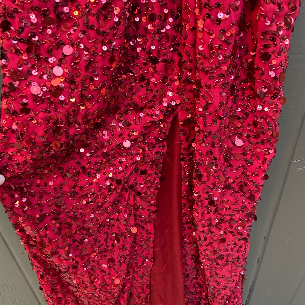 COPY - Parker Black Monarch Dress in Rosebud Sequins - Picture 9 of 12